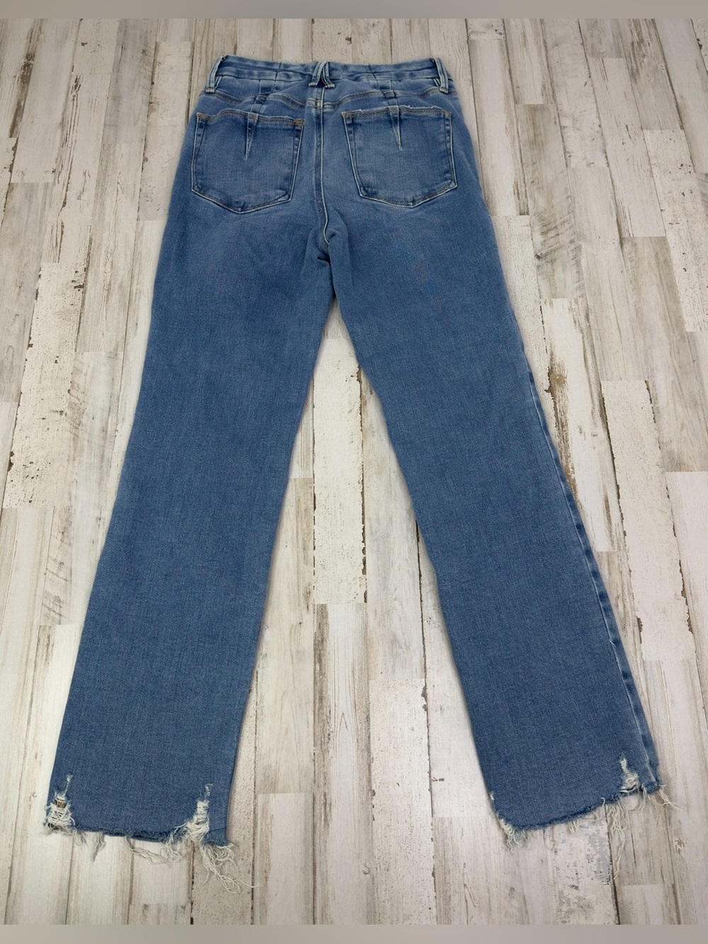 Good American Womens 2/26 (28x28) Jeans Straight Leg High Rise Denim - Picture 9 of 11